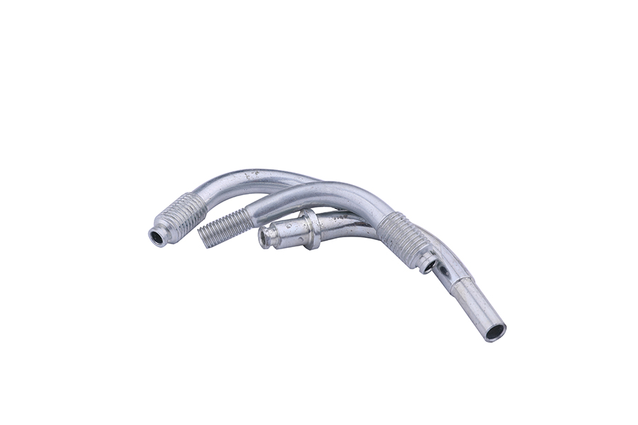 Oil outlet bend pipe
